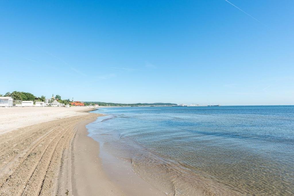Sopot beach and the Baltic Sea